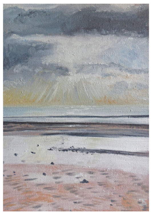 Giclee Print Silver Over the Sand